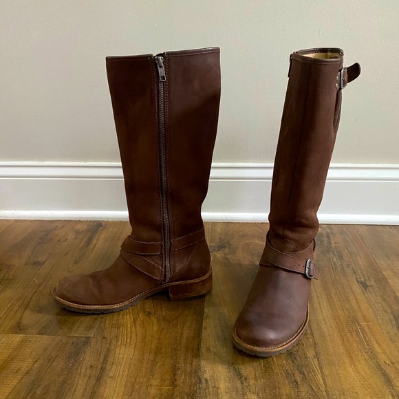 L.L. Bean Womens Brown Leather Waterproof Riding Boots Size 6 - Picture 3 of 12